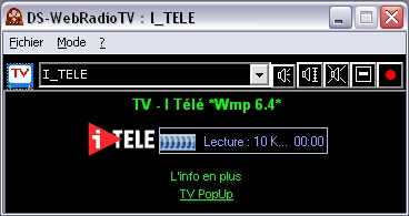 DS-WebRadioTV - TV en fentre PopUp